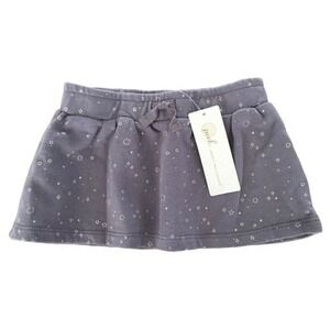 Peek Toddler Girls Cotton Star Print Skirt Purple Gray Size 3T